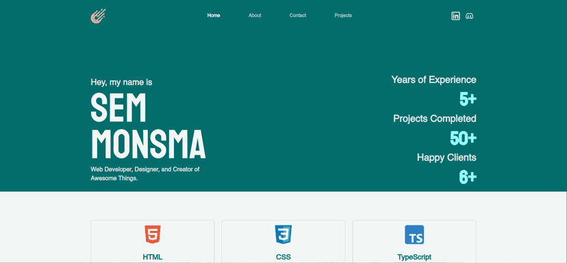 Portfolio Website with Next.js and Bootstrap